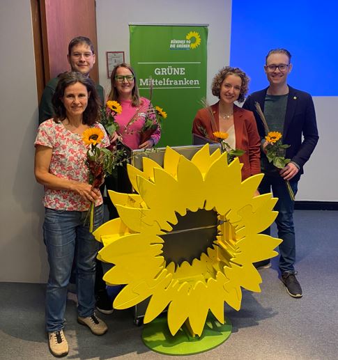 v. l. Heidi Deffner, Florian Tischler, Ingrid Karg, Bianca Pircher, André Höftmann