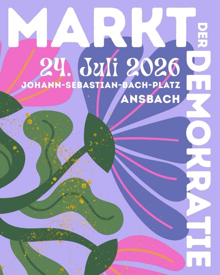 Markt der Demokratie in Ansbach – kommt vorbei!